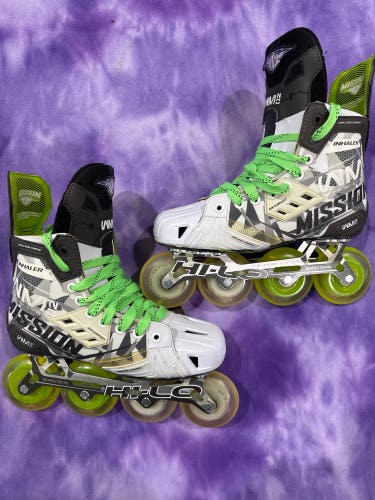 Senior Mission Inhaler WM02 Inline Skates Wide Width Size 7.5 (Used)