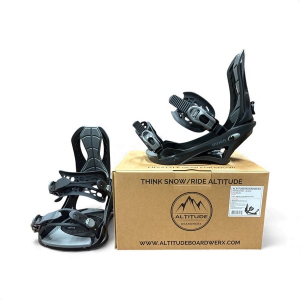 2025-25 MEN'S ALTITUDE "RIDER" SNOWBOARD BINDINGS (BLACK) S/M 6-9