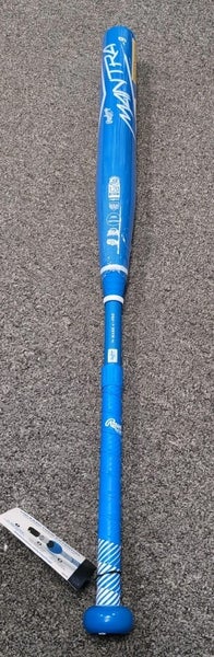 NIW!! Rawlings 2023 Mantra -9 Fastpitch Bat 34/25 Blue/White 2 1/4 Barrel Comp