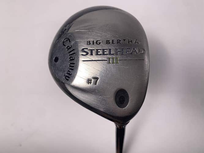 Callaway Steelhead III 7 Fairway Wood 21* System III Firm Graphite Mens RH