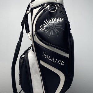 Callaway Solaire Cart Bag Black 9-Way Divide Single Strap Golf Bag