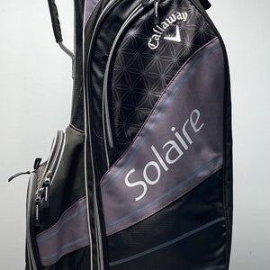 Callaway Solaire Womens Cart Bag Black/Purple 6Way Divide Single Strap Golf Bag