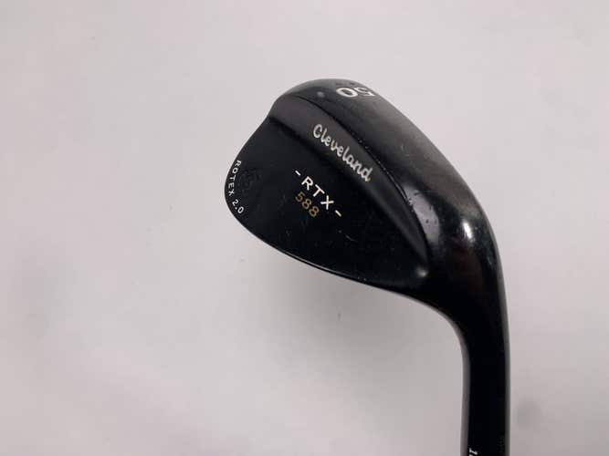 Cleveland 588 RTX 2.0 Black Satin Gap Wedge GW 50* 10 DG Wedge Steel Mens RH