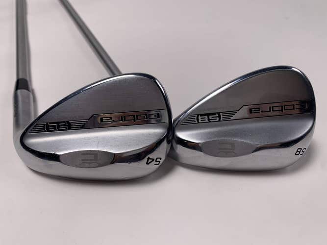 Cobra KING SB Chrome 2023 Wedge Set 54* 58* KBS Tour C-Taper 110g Regular RH
