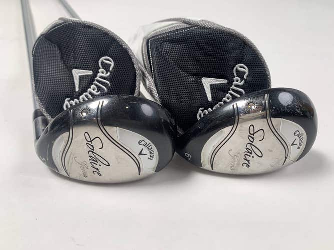 Callaway Solaire Gems 5 & 6 Hybrid Set 25* 28* Solaire Ladies Graphite RH HC