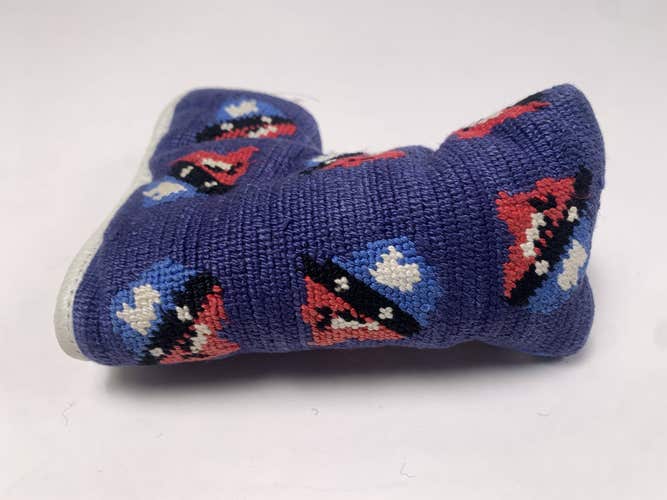 Smathers & Branson Hand-Stitched Blade Putter Headcover Blue HC