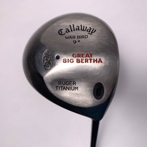 Callaway Original Great Big Bertha Driver 9* RCH Pro Series Stiff Mens RH