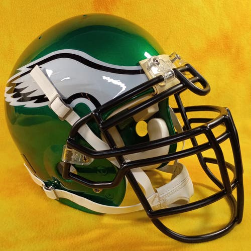 Throwback Philadelphia Eagles Custom fullsize Schutt Air football helmet med