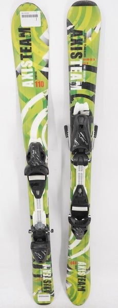 Axis Team Synflex Kids Skis with Bindings - 110 cm Used