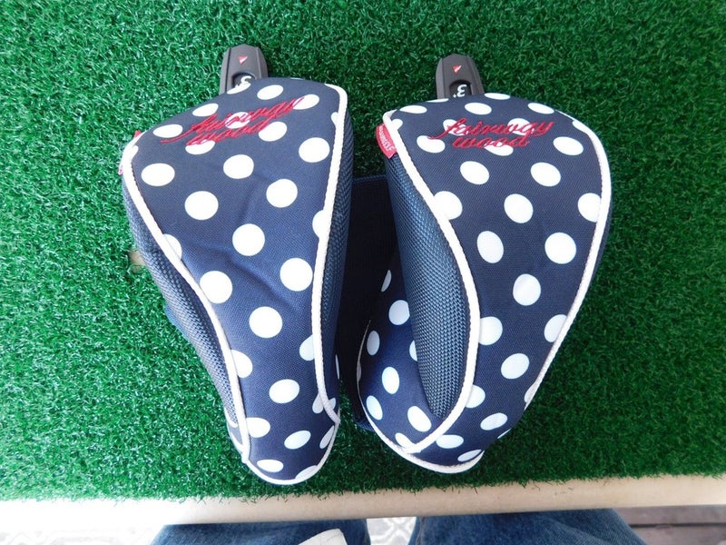 NEW ADAMS GOLF Polka Dots Fairway Wood Headcovers - Set of 2