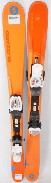 Blizzard Rustler Twin Tip Kids Skis with Bindings - 109 cm Used