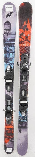 Nordica The Ace J Twin Tip Kids Skis with Bindings - 128 cm Used