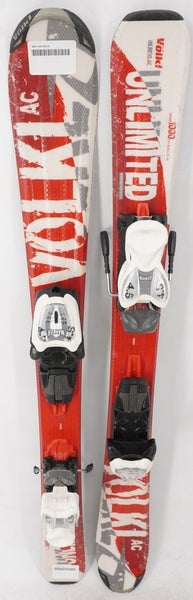 Volkl Unlimited AC Kids Skis with Bindings - 100 cm Used