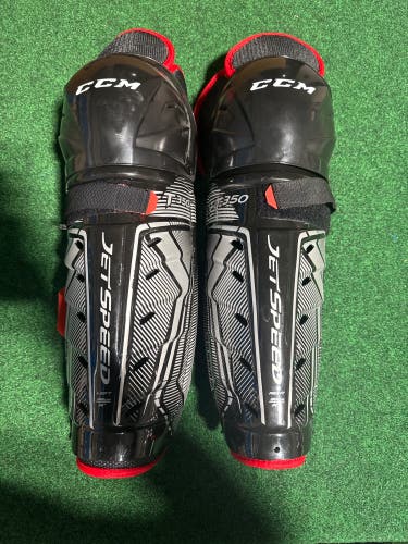 Senior CCM JetSpeed FT350 Shin Pads 14" (Used)