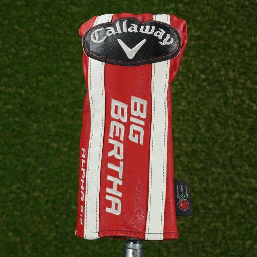 CALLAWAY BIG BERTHA ALPHA 815 DRIVER HEADCOVER RED / WHITE