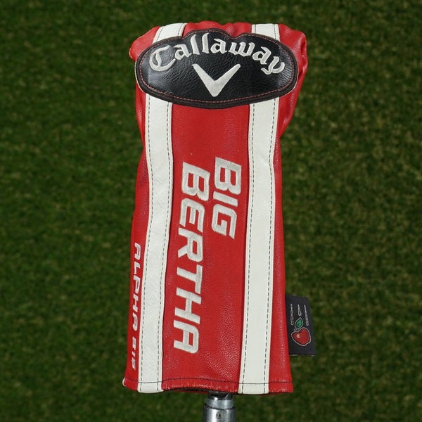 CALLAWAY BIG BERTHA ALPHA 815 DRIVER HEADCOVER RED / WHITE