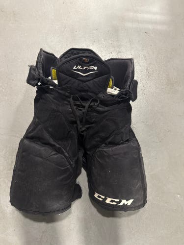 Black CCM Ultra Tacks Hockey Pants (Used) | Senior Small