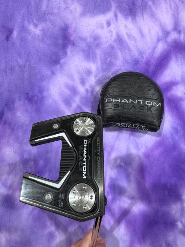 Men's Scotty Cameron Titleist Scotty Cameron 2025 Phantom Black 5.5 Putter Mallet Putter Right Hande