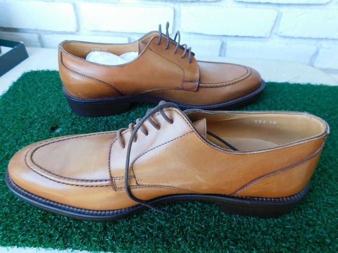 Zelli Men's Rustic Light Brown Laceup Dress Shoes, Size 10 M, NEW in Box