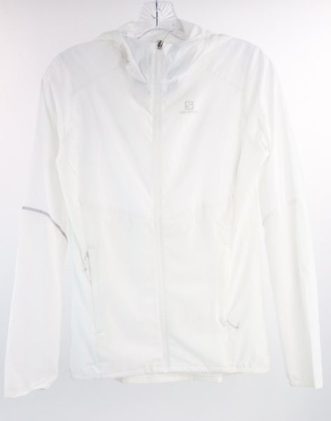 Salomon Women's Agile Wind Print Hoodie Running Jacket Size XS