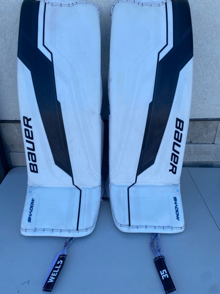 Bauer Shadow Pro Stock Goalie Pads 35 +2 White 85731