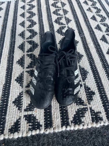 Black Unisex 3.5Y (Big Kids / Youth) Youth Adidas Molded Cleats Cleats (Used)