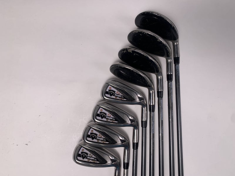 Callaway Razr HL Iron Set 4HY-7HY-8 Iron-PW+AW Ladies Graphite Womens RH