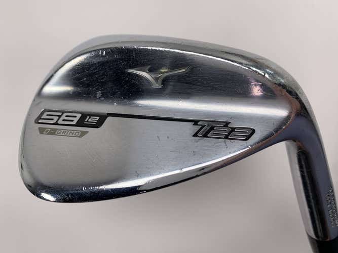 Mizuno T22 Satin Chrome Wedge 58* 12 Dynamic Gold S400 Tour Issue Wedge RH