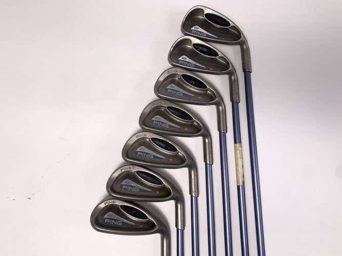Ping G2 Ladies Iron Set 4-PW+SW Orange Dot TFC100 Ladies Graphite RH-No 6 Iron