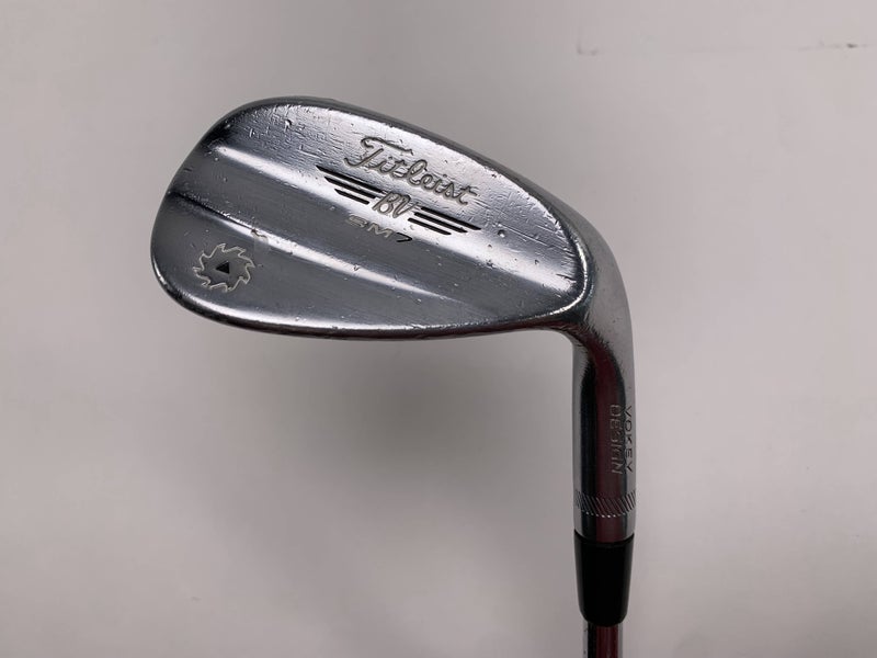 Titleist Vokey SM7 Tour Chrome Wedge 52* 8 Bounce F-Grind Wedge Steel Mens RH