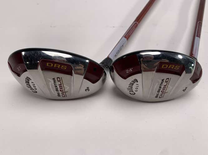 Callaway Big Bertha Diablo 3 & 4 Hybrid Set 19* 22* 60g Regular Graphite Mens LH