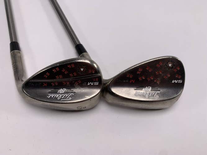 Titleist Vokey SM6 Steel Grey Wedge Set 56* 8 60* 12 SteelFiber i95 Mens RH