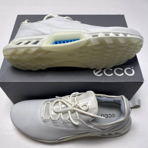 ECCO Golf Biom C4 Golf Shoes White Blue Women's SZ 10 (130903 01007)