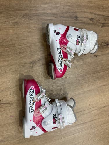 Mondo 21 & 21.5 Kid's Rossignol Fun Girl Ski Boots (Used)