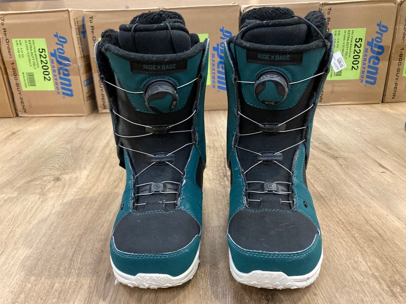 Size M 6.5 (W 7.5) Ride Sage Snowboard Boots (Used)