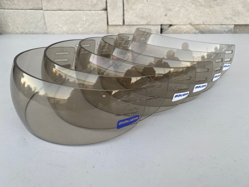 USED Bauer Pro Stock Tinted Extended Cut Visor 3.25" 8177