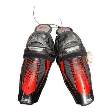 Used Bauer LIL SPORT Junior Shin Guards Black 9" 11375-S000362555