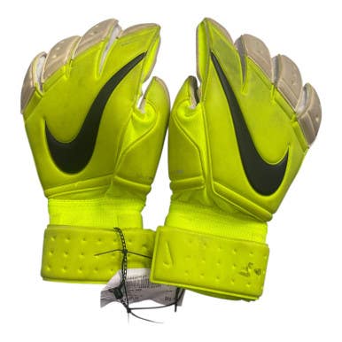 Used Nike SGT Soccer Goalie Gloves Yellow 10 11375-S000367507