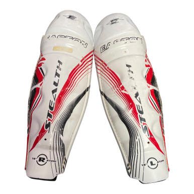Used Easton STEALTH Senior Shin Guards White 16" 11375-S000368064