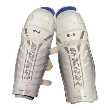 Used Bauer NEXUS 400 Senior Shin Guards White 16" 11375-S000368068