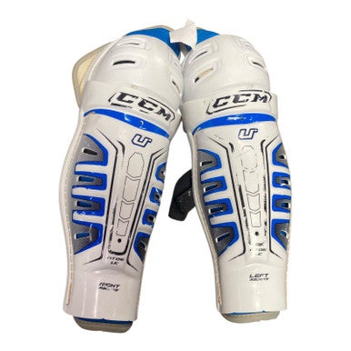 Used CCM U Intermediate Shin Guards White 13" 11375-S000368072