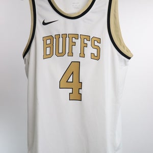 Men's Nike Dri-Fit #4 White Colorado Buffaloes Replica Basketball Jersey NWT