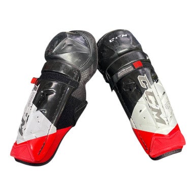 Used CCM FT4 Senior Shin Guards Black 12" 11375-S000368661