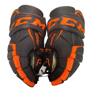 Used CCM TACKS 9030 Senior Gloves Orange 14" 11375-S000368760