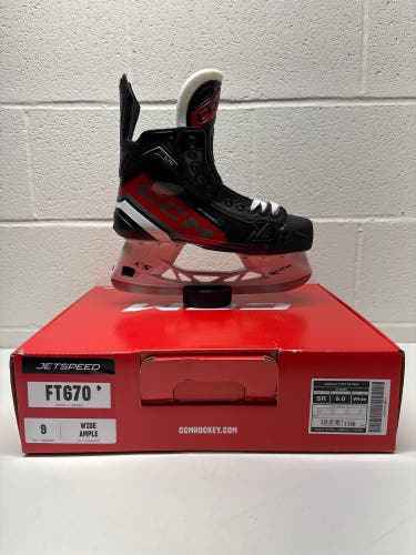 2023 CCM JetSpeed FT670 Hockey Skates Wide Width 9 (New)
