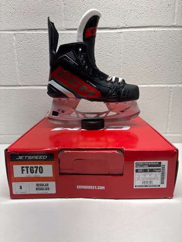 2023 CCM JetSpeed FT670 Hockey Skates Regular Width 8 (New)
