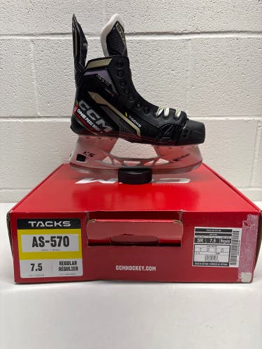 2022 CCM Tacks AS-570 Hockey Skates Regular Width 7.5 (New)