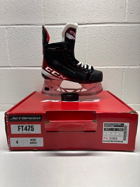 2021 CCM JetSpeed FT475 Hockey Skates Wide Width Size 4 (New)