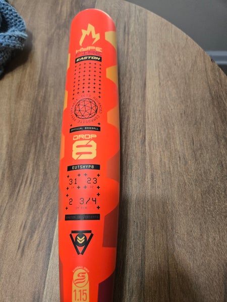 2025 Easton Hype Fire Composite USSSA Certified Bat (-8) 23 oz 31" (Used)