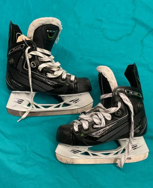 CCM RibCor Silver Hockey Skates | Junior 3